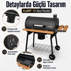 KaRP 75 cm Baz Model Barbekü – Kılıf ve Önlük Hediyeli