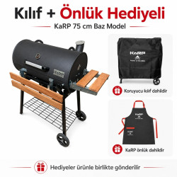 KaRP 75 cm Baz Model Barbekü – Kılıf ve Önlük Hediyeli