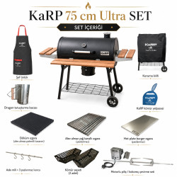 KaRP 75 cm Ultra Set Barbekü – Kılıf ve Önlük Hediyeli