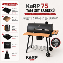 KaRP 75 cm Tam Set Barbekü – Kılıf ve Önlük Hediyeli