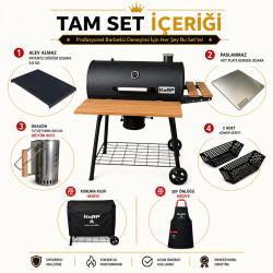 KaRP 75 cm Tam Set Barbekü – Kılıf ve Önlük Hediyeli