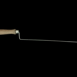 Cağ Kebap Şişi 10'lu: Paslanmaz Çelik - 36 cm Uzunluk - 10 cm Ahşap Tutma Sapı