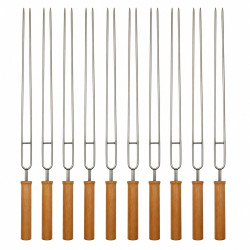 KaRP Ahşap Saplı Çatal Şiş 10’lu Set – 62 cm