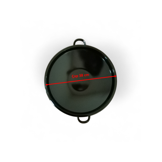 Saç Kavurma Tavası 38 cm (Emaye) 