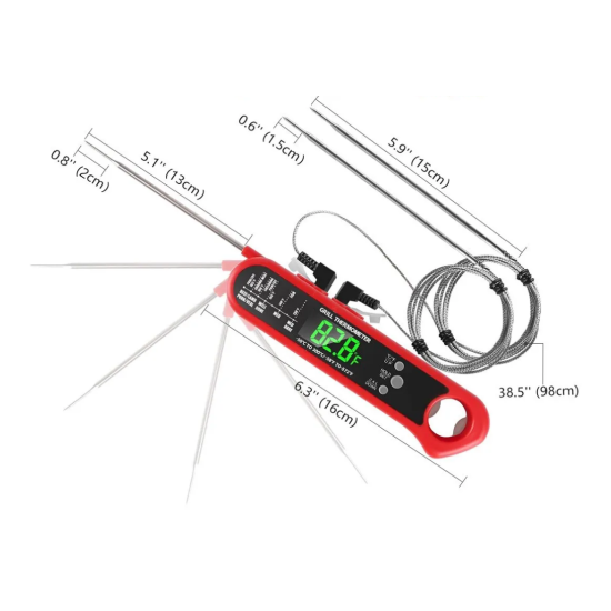 BBQ digital termometre (CİFT PROP) 