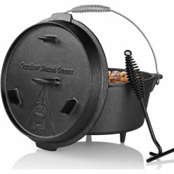 Dutch Oven 8 L Ham Döküm Kamp Tenceresi