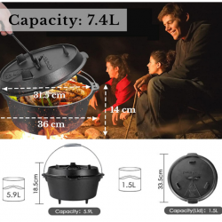 Dutch Oven (döküm tencere) 8LT