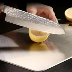 Antibakteriyel Paslanmaz Çelik Kesme Tahtası 30x20 cm