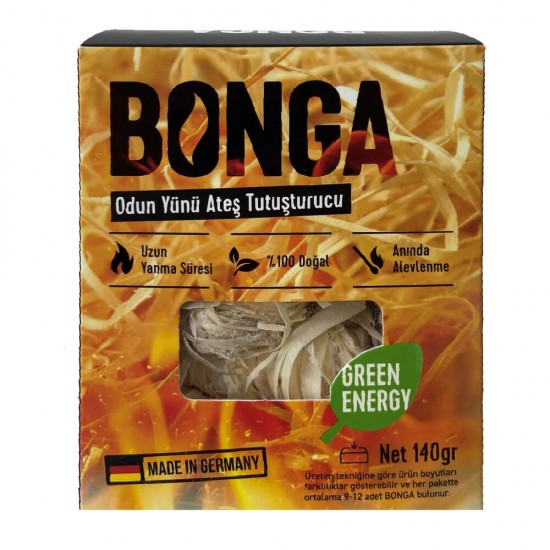BONGA Odun yünü ateş tutuşturucu 